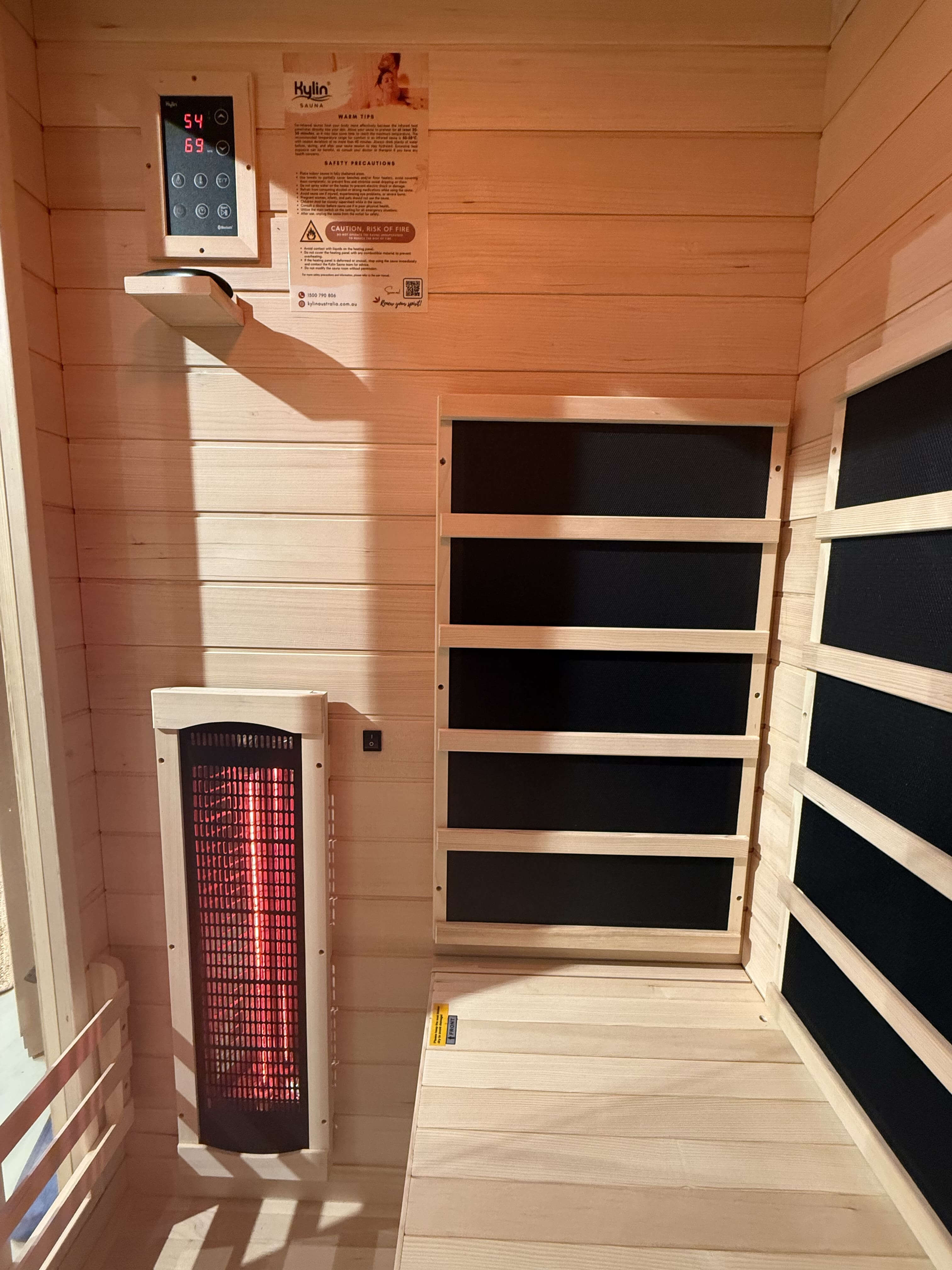 Kylin Full Spectrum Low EMF Carbon Far Infrared Sauna 2 people - K8200 FS (NEW ARRIVAL)