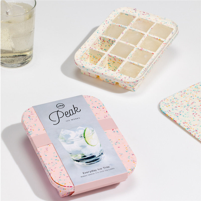 Peak Ice Cube Tray Everyday Speckled - Pink