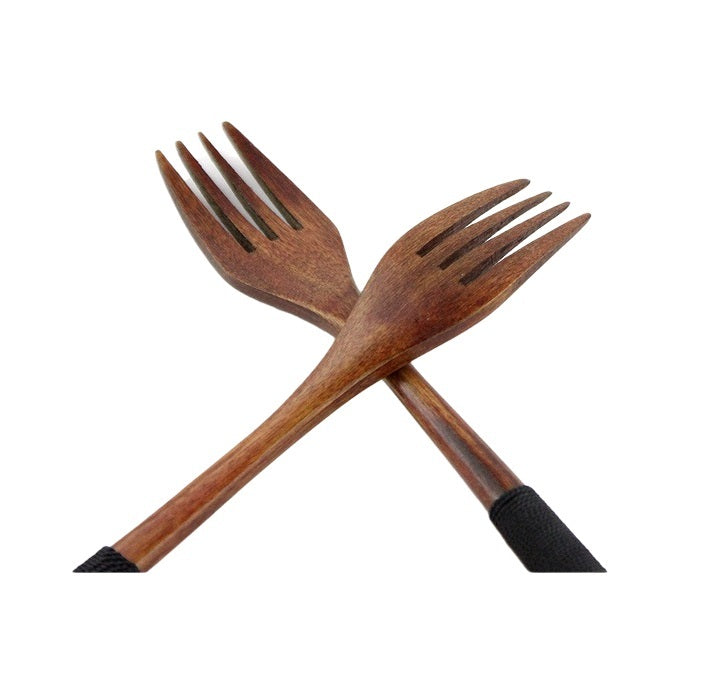 Yesjoy Wood Tangled Utensil Fork F892A
