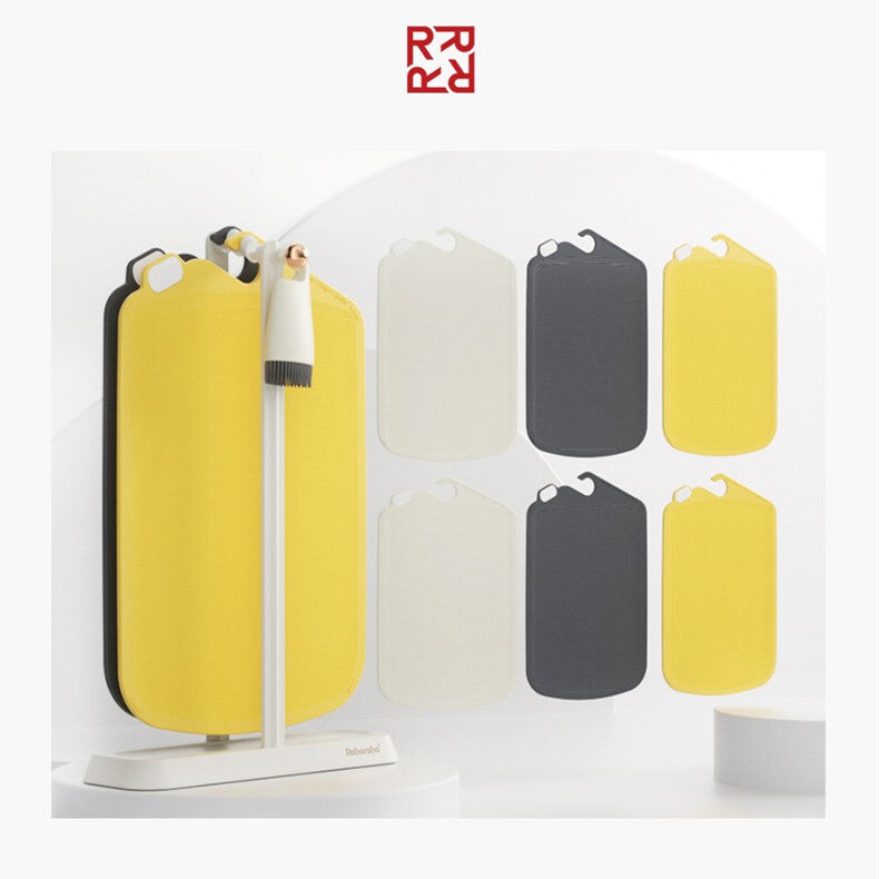 Robo Bethoven Chopping Board Set - White/Yellow/Grey