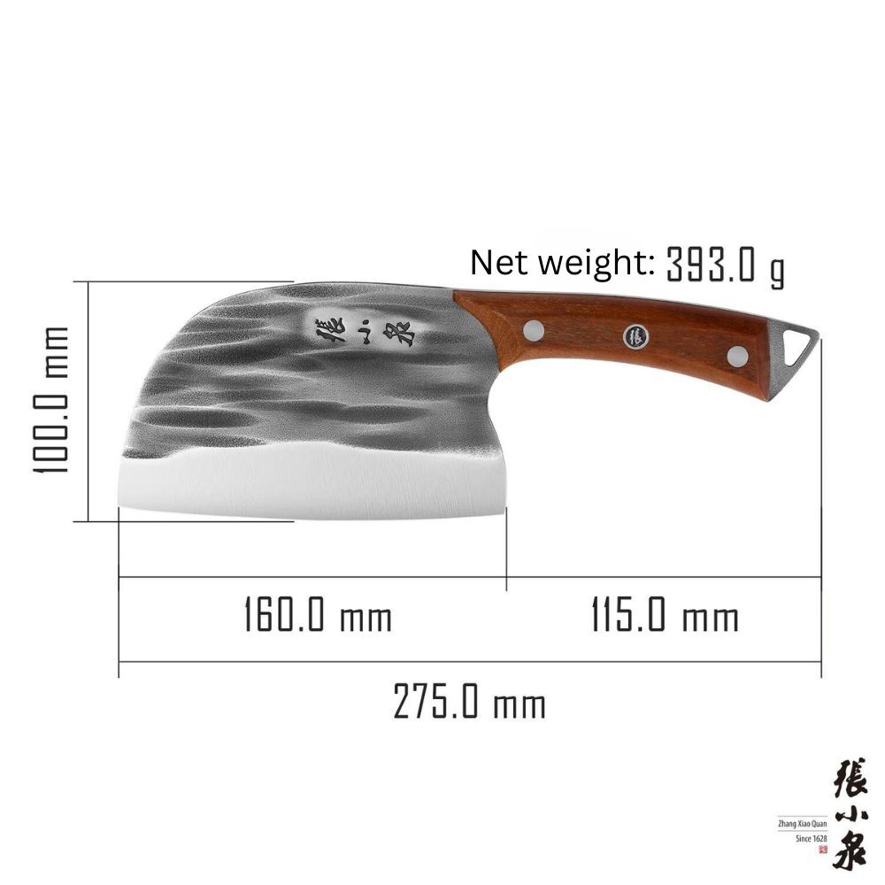 ZXQ D51242400 Ancient Forging Series Round Head Chinese Chef's Knife 160mm