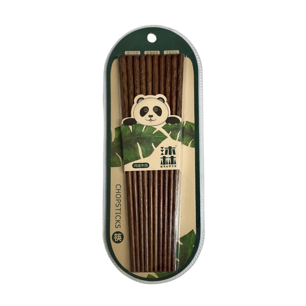 WoodLand Chicken-Wing Wood Chopsticks 10 Pairs KA780