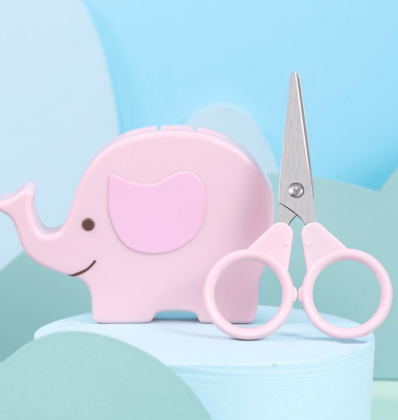 ZXQ Zhangxiaoquan PHP-22 Kids Safety Scissors 80mm Pink - Elephant
