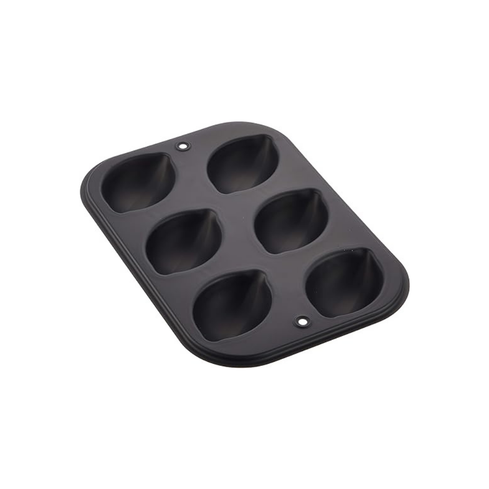 Tiger Crown Lemon-Shaped Cake Baking Pan 6P - Black