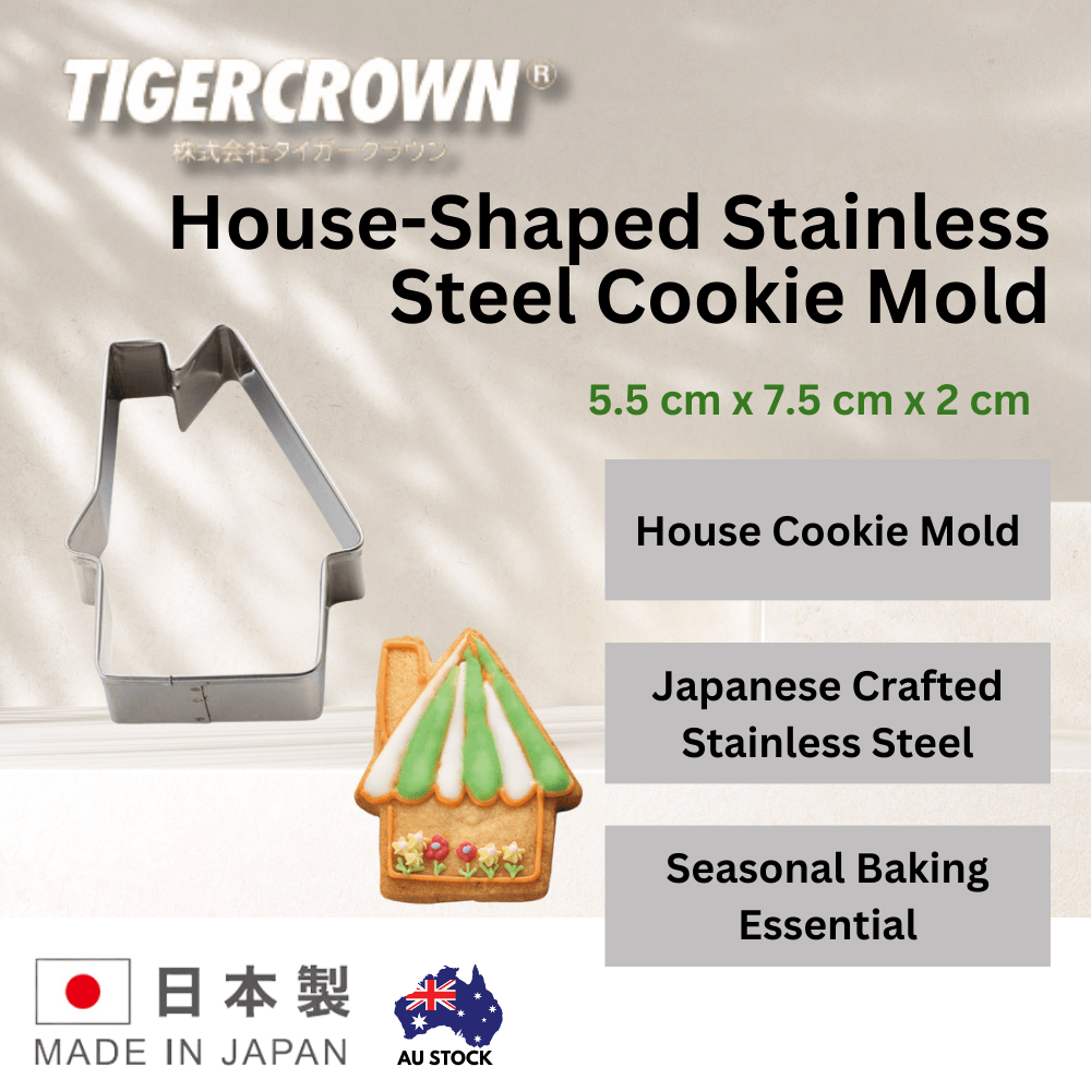 Tiger Crown House-Shaped Stainless Steel Cookie Mold