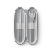 Monbento Mb Slim Nest Stainless Steel Cutlery Set - Trio Stick Grey