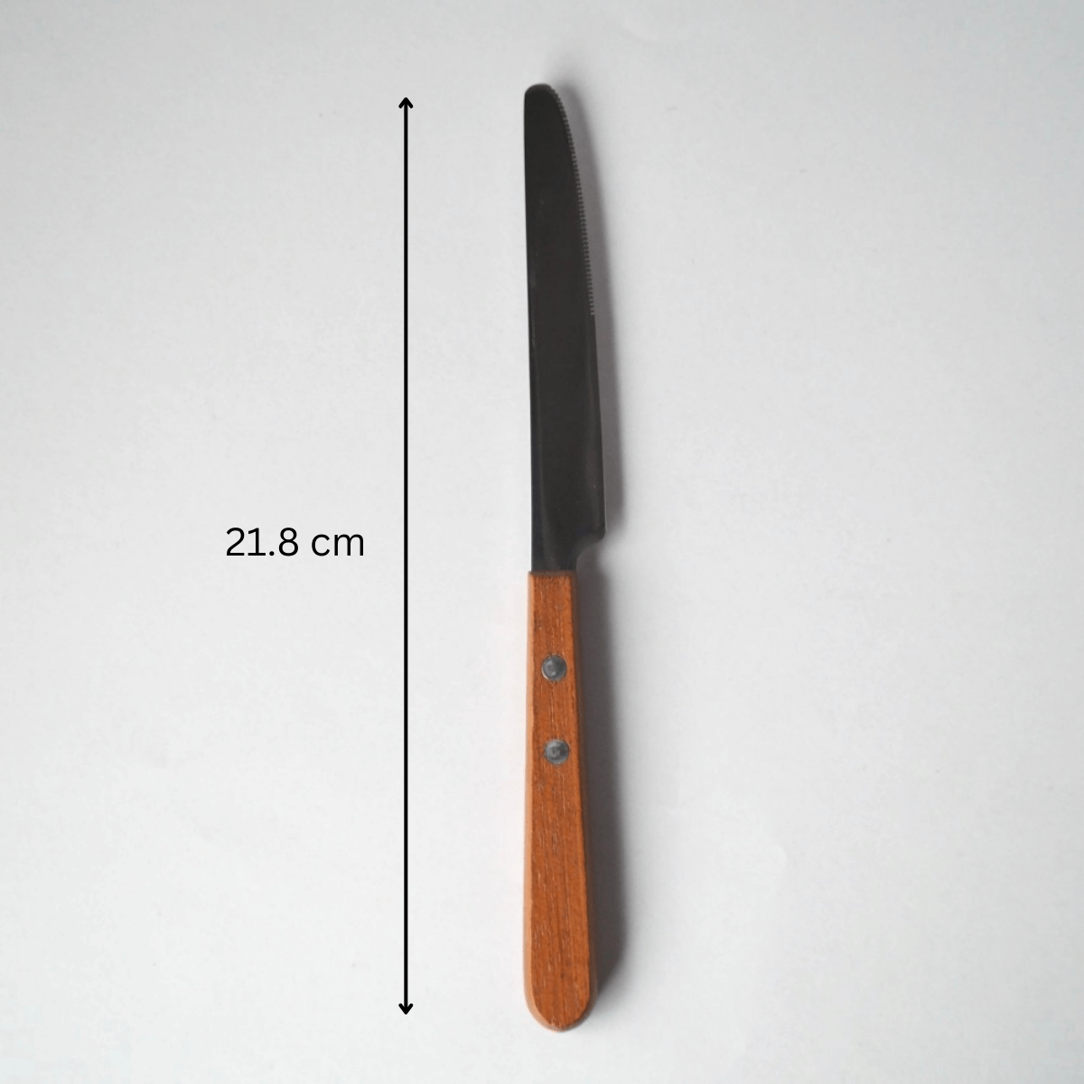 Takakuwa Dessert Knife With Wooden Handle - 21.8cm