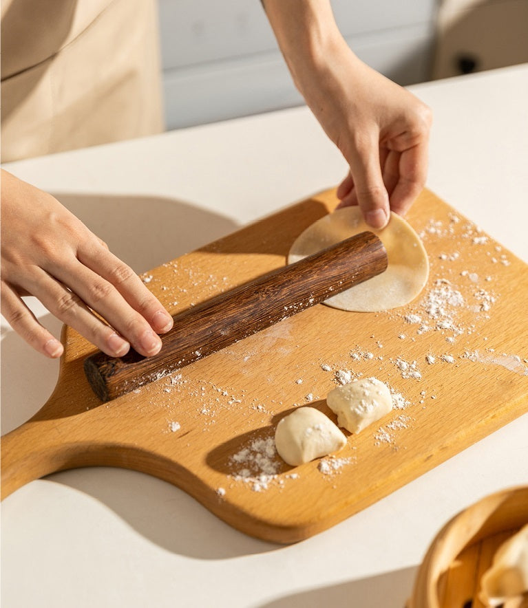 Yesjoy Jichi Wood Rolling Pin Rolling Pin for Baking, Tapered Roller for Fondant, Pie Crust, Cookie, Pastries