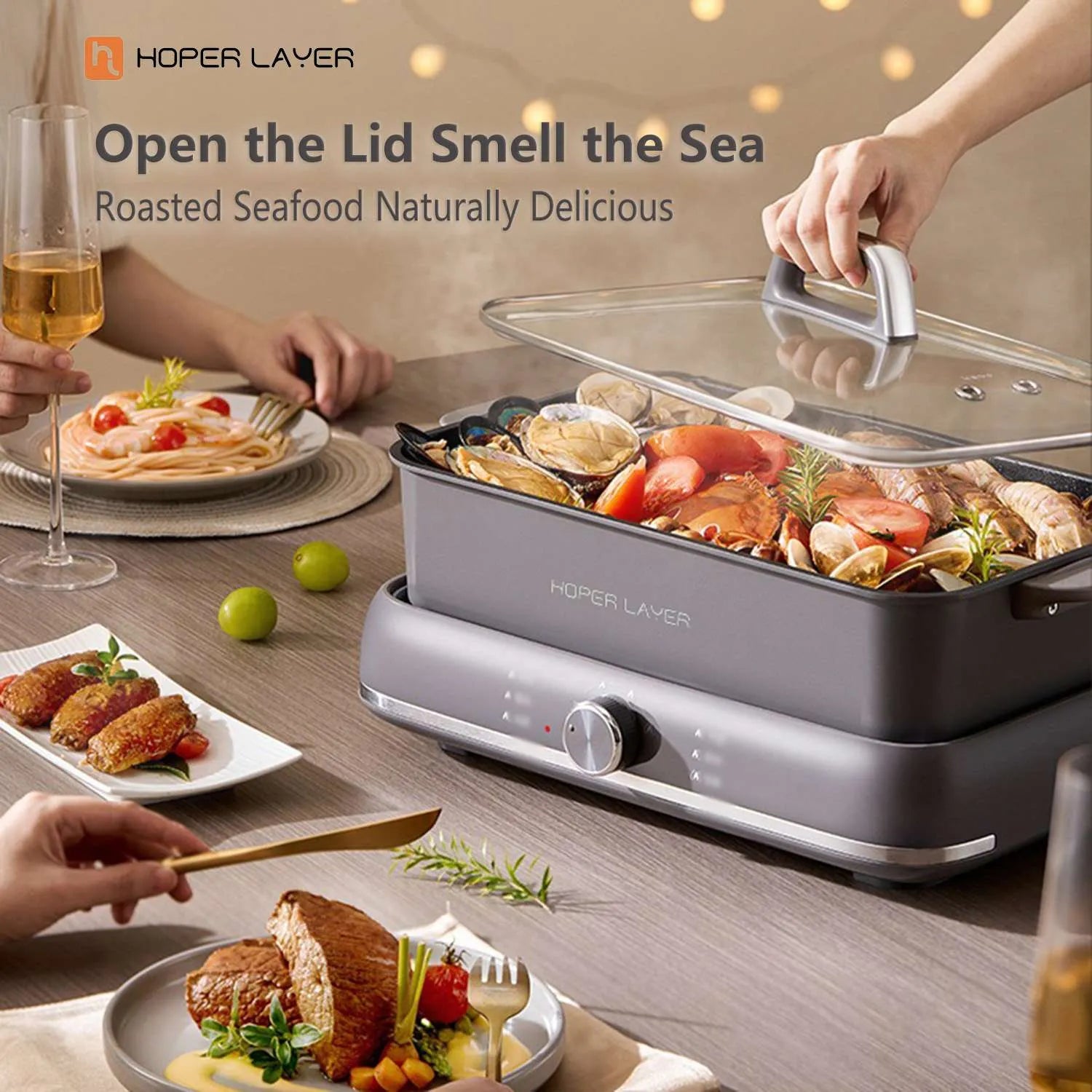 Hoper Layer Electric Multifunction Pot