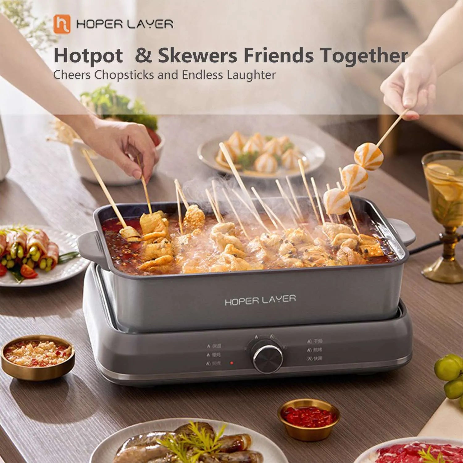 Hoper Layer Electric Multifunction Pot