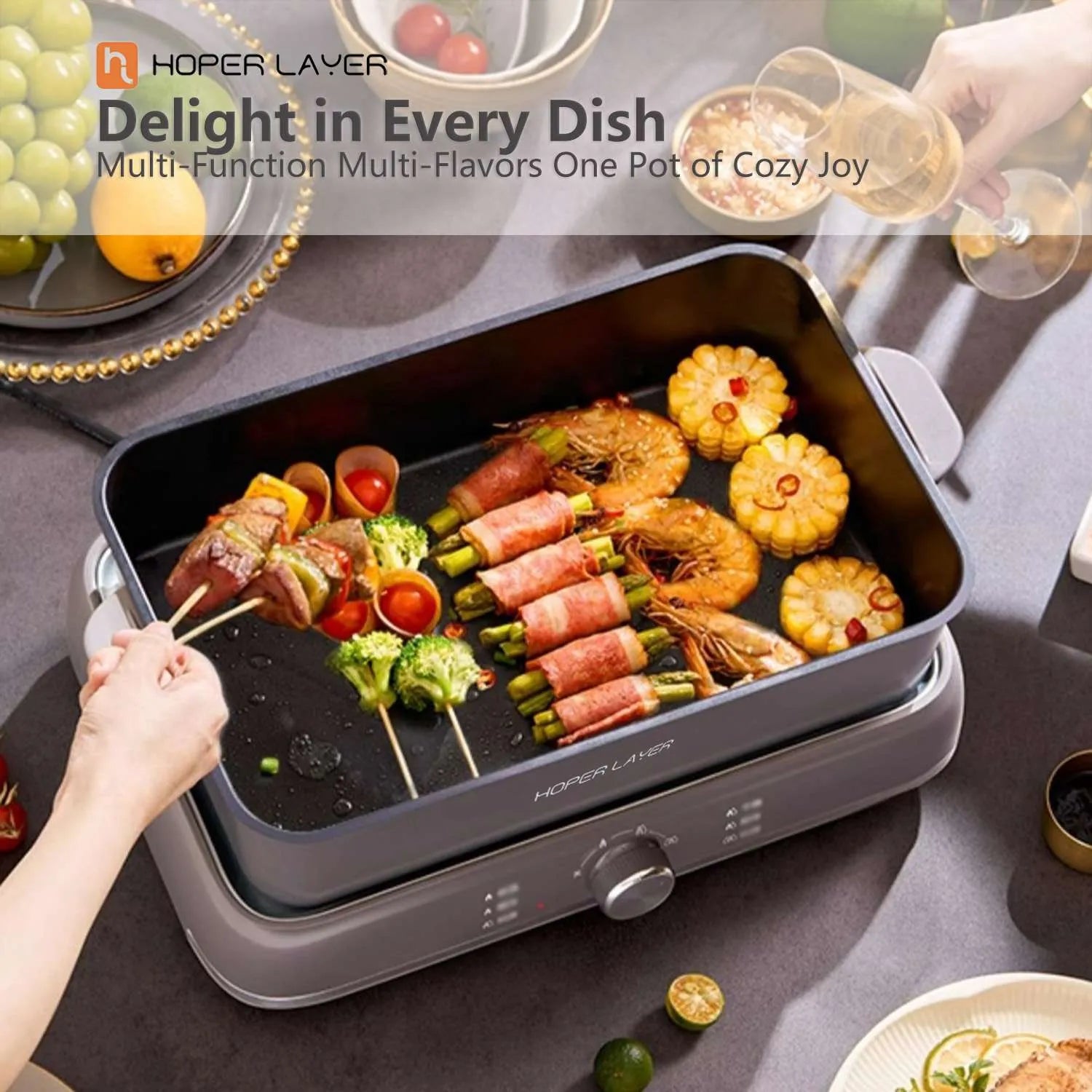 Hoper Layer Electric Multifunction Pot