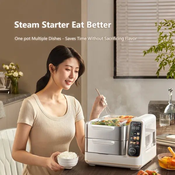 Hoper Layer Multi-Function Electric Food Steamer 16L