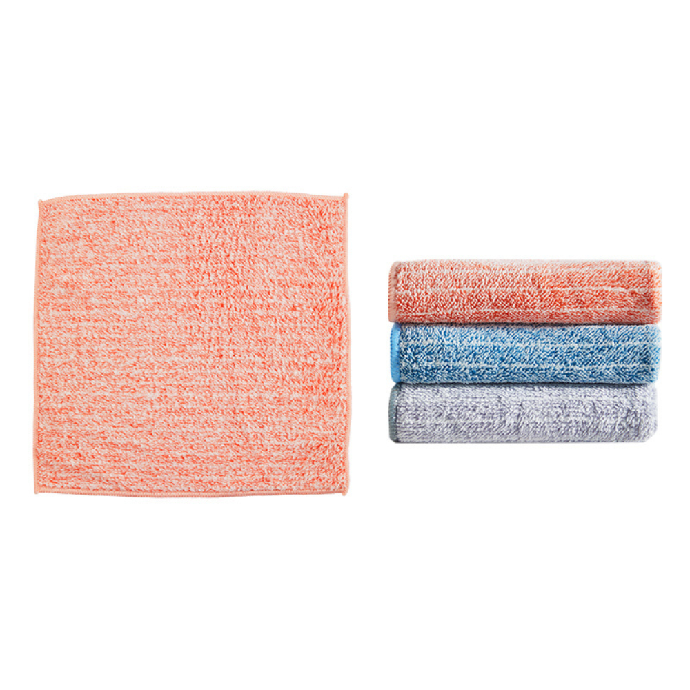 Cooker King Coral Fleece Striped Kitchen Dishcloths 5PC