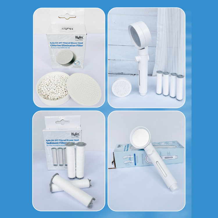 Kylin Home & Bath Shower Head Filter - Sediment Filter 4pcs Set