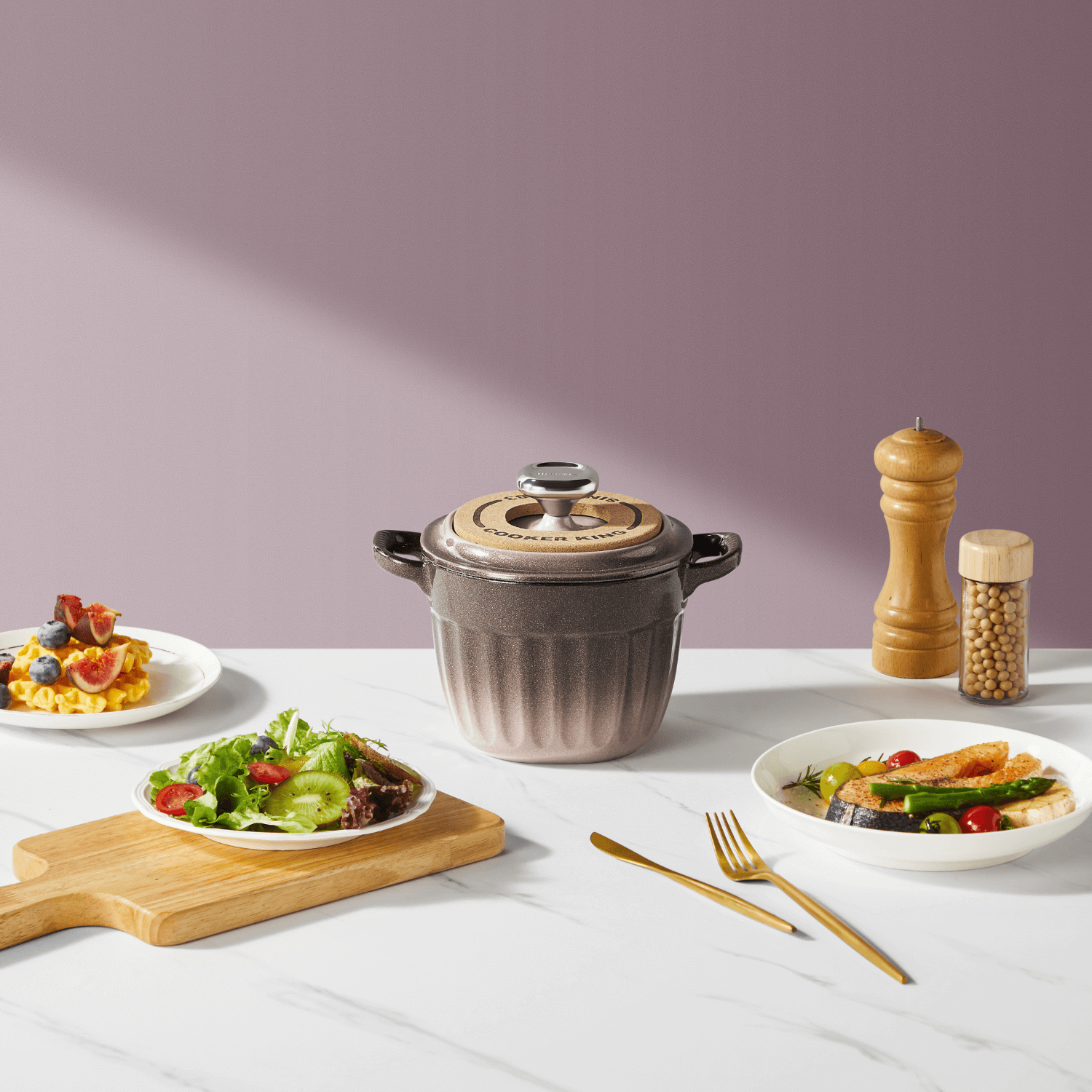 Cooker King Gilded Enamel Rice Cooker Pot