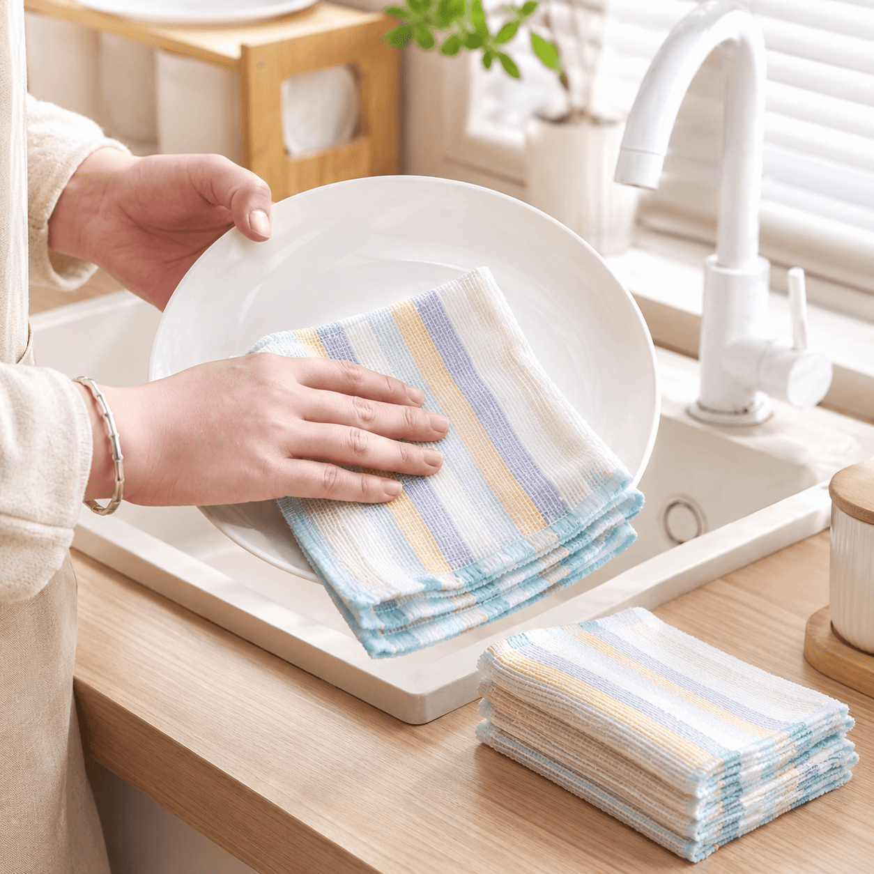 Fresh Life Absorbent Stain Removal Dishcloth 10pc
