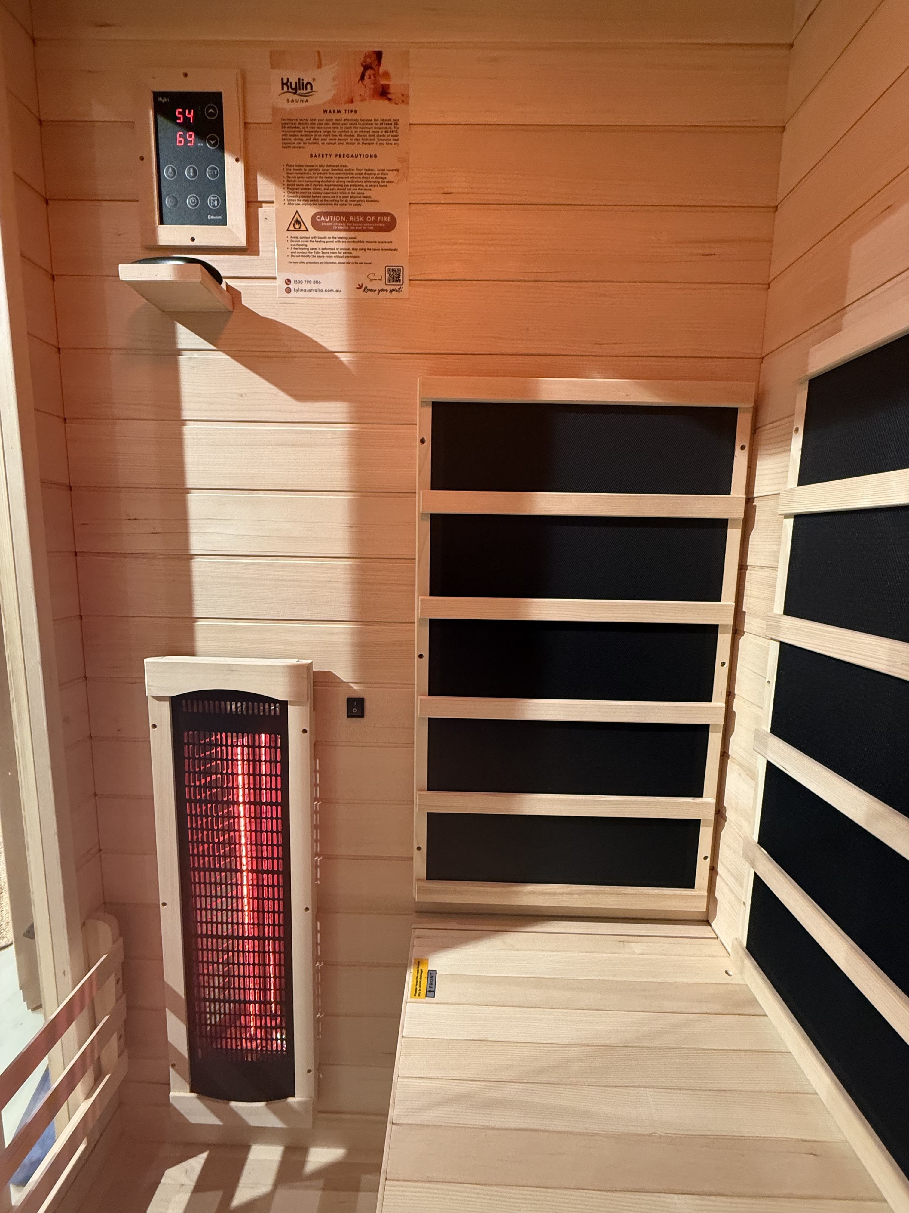 Kylin Full Spectrum Low EMF Carbon Far Infrared Sauna 2 people - K8200 FS (NEW ARRIVAL)