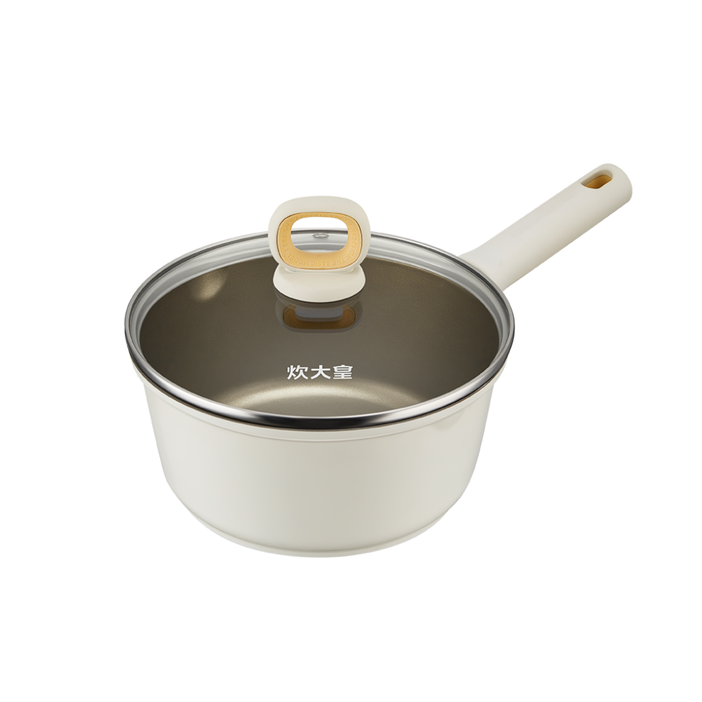 Cooker King White Titanium Saucepan 18cm