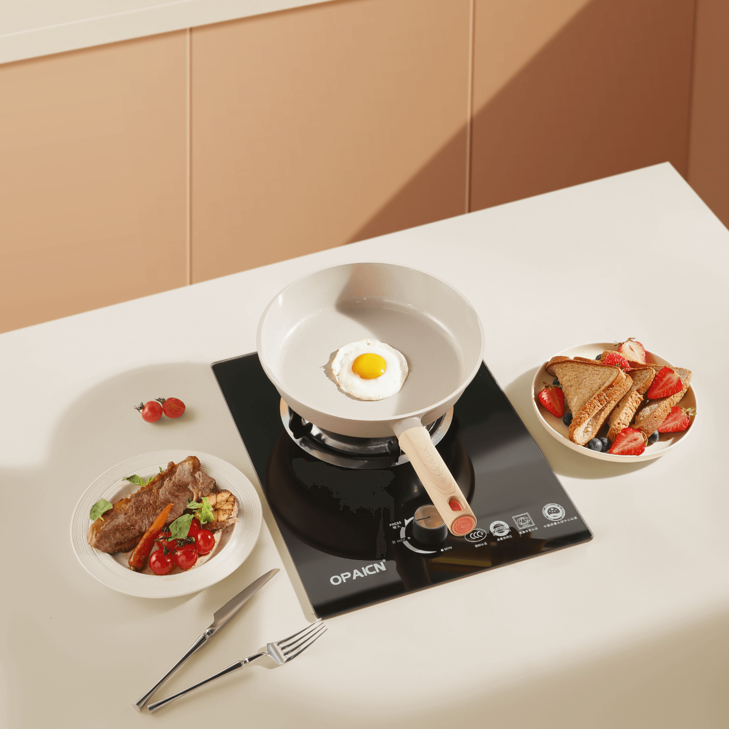 Cooker King Ceramic Crystal Frying Pan 24cm