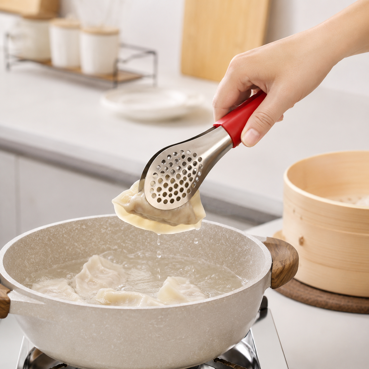 Fresh Life Anti-scald Food Tongs 23cm