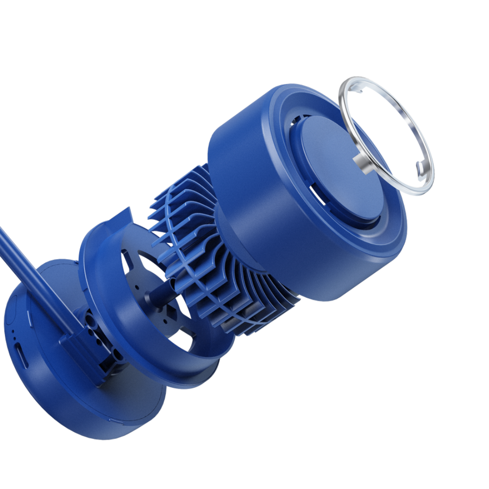 XYD Y25 Portable Hanging Neck Fan - Royal Blue