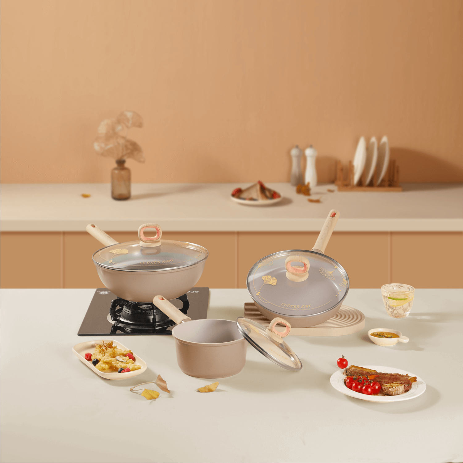 Cooker King Ceramic Crystal Frying Pan 24cm