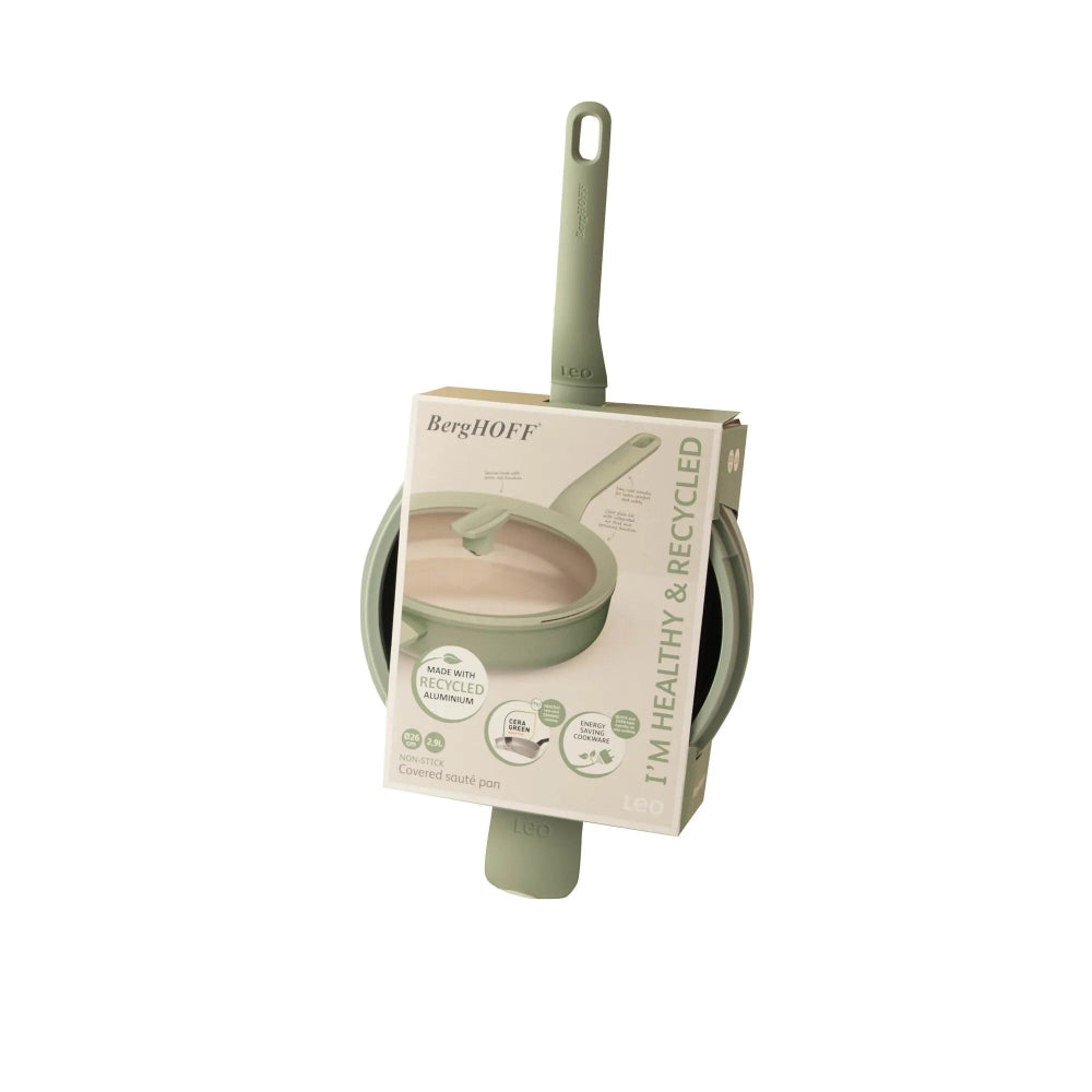 BergHOFF Balance Covered Saute Pan 26cm 2.9L - Sage