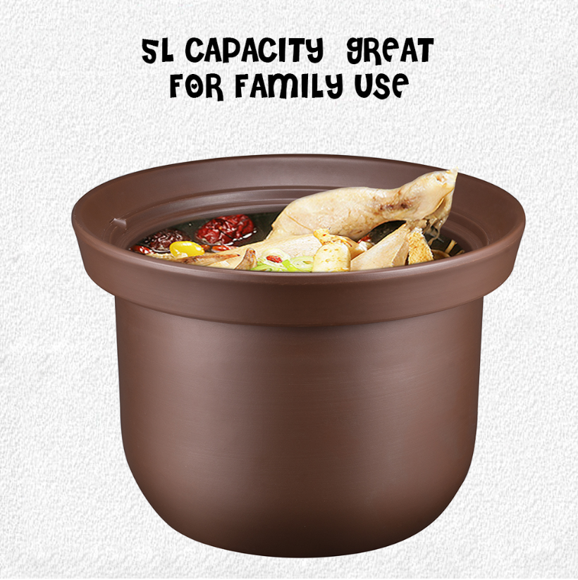 Kylin Electric 5L Inner Pot with Lid for Claypot/Slow Cooker 5L AU-K2021