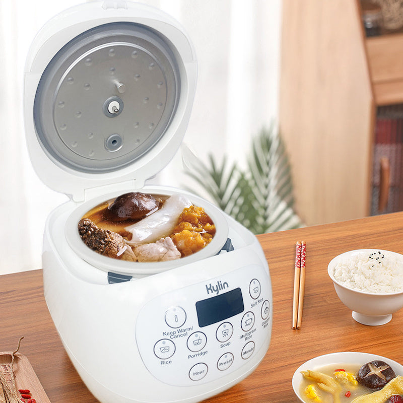 Kylin Electric No Coating Ceramic 3 Cup Mini Rice Cooker 1.2L AU-K1012