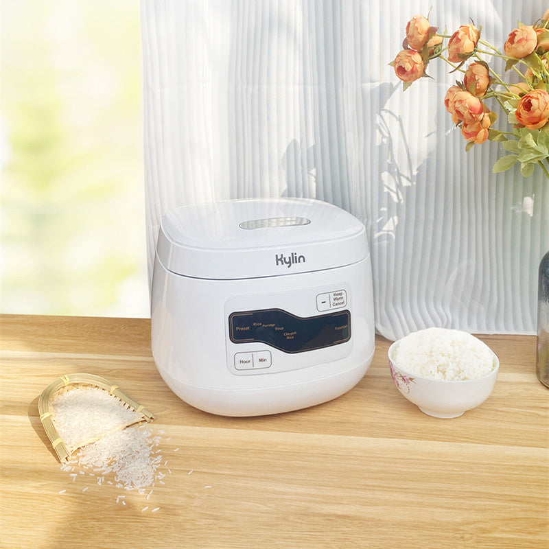 Kylin Electric No Coating Ceramic 4 Cups Rice Cooker 2L White AU-K1020