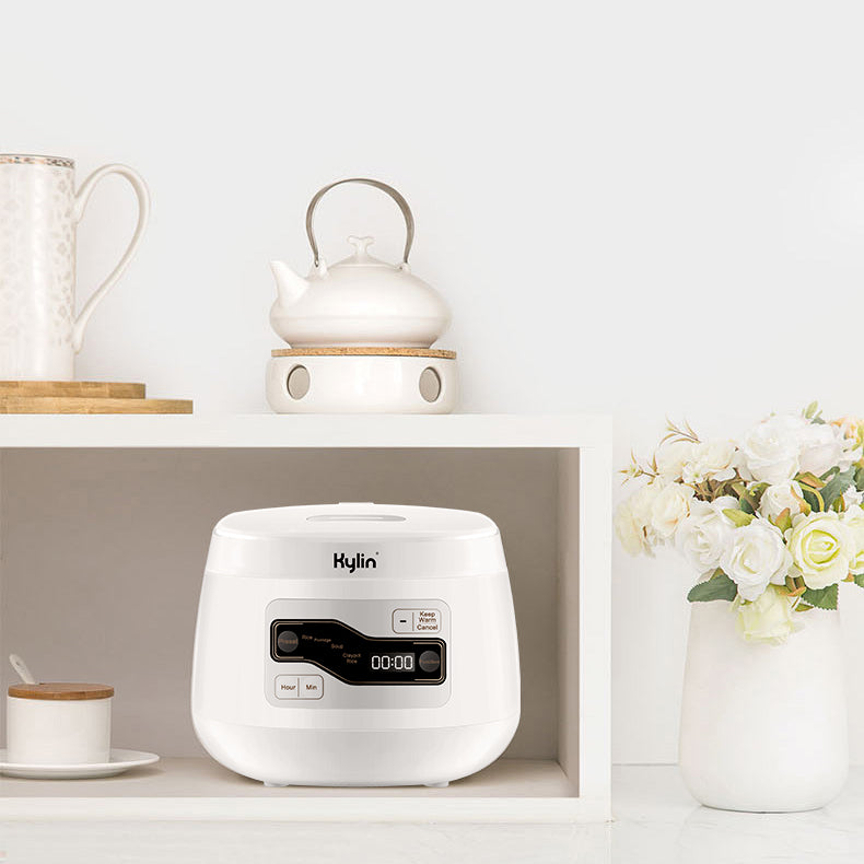Kylin Electric No Coating Ceramic 4 Cups Rice Cooker 2L White AU-K1020