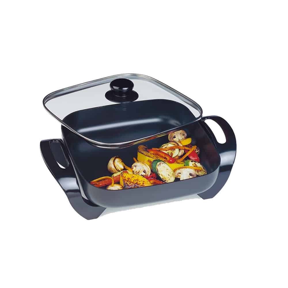Maxim Kitchenpro Electric Frypan Cooker 29cm with glass lid