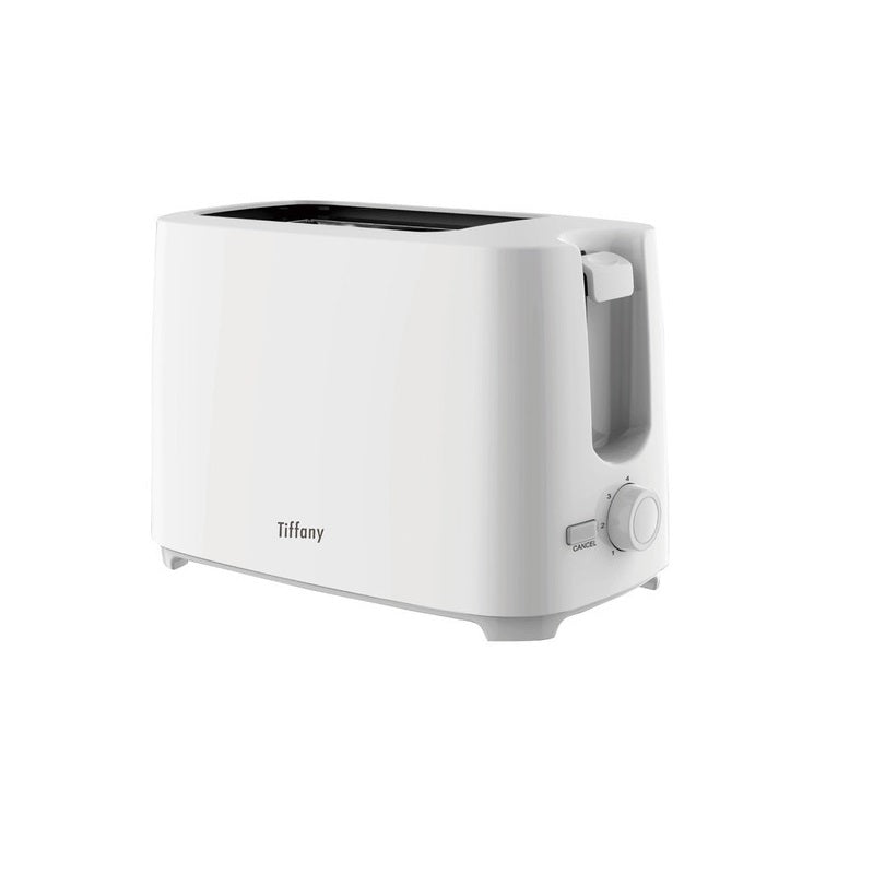 Tiffany 2 Slice White Toaster 700W