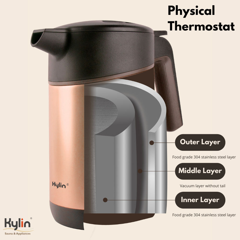 Kylin Vacuum Thermal Insulated Kettle 1.5L AU-K5015