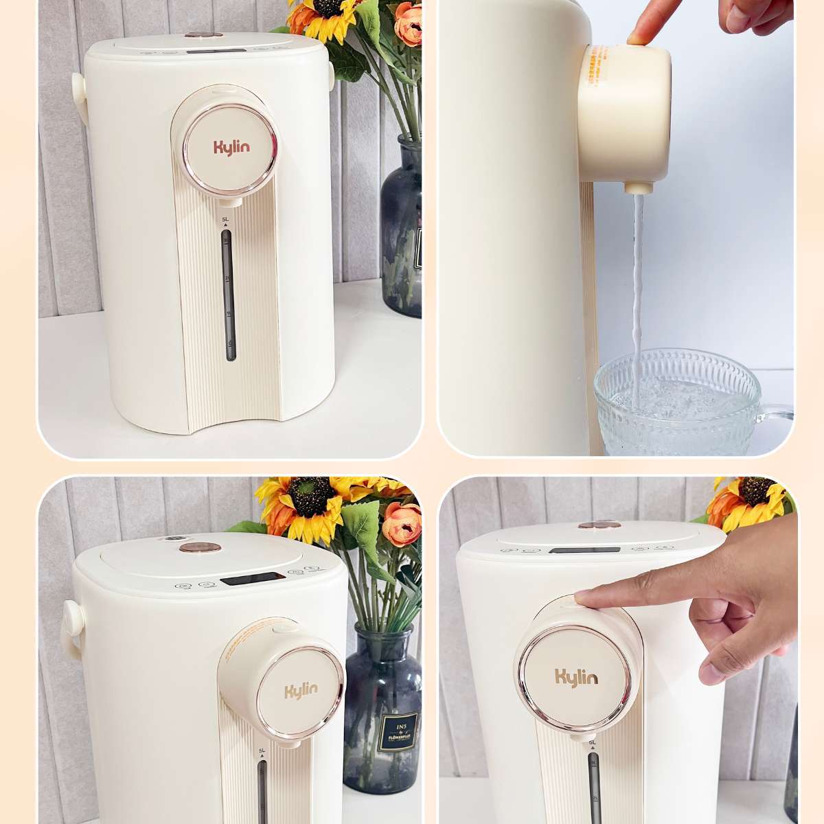 Kylin Electric Thermal Airpot/Instant Hot Water Dispenser 5.0L AU-K6750
