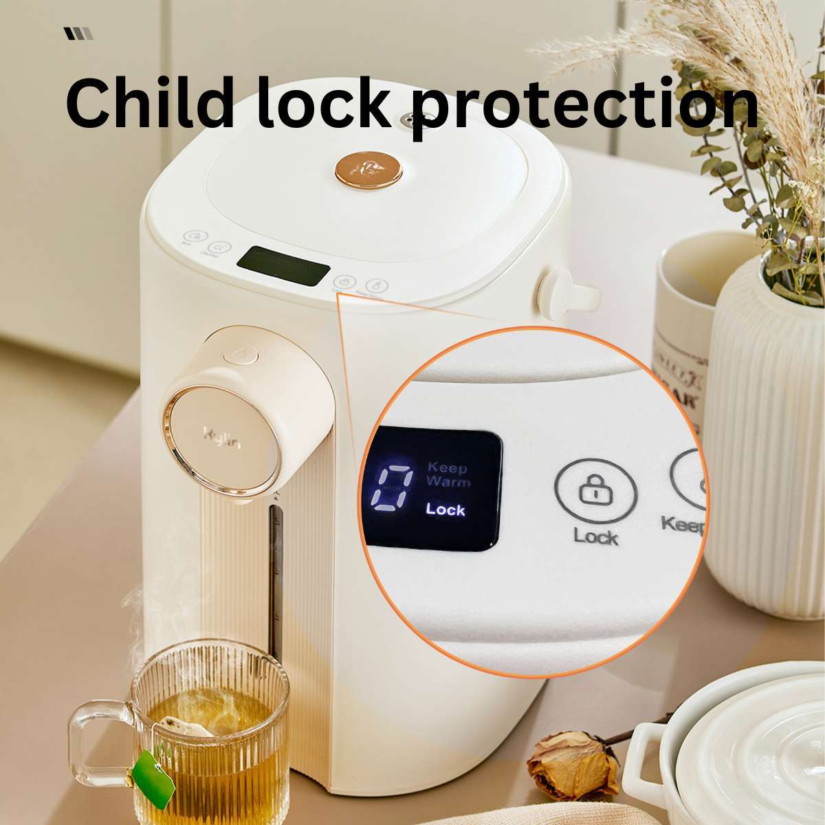 Kylin Electric Thermal Airpot/Instant Hot Water Dispenser 5.0L AU-K6750