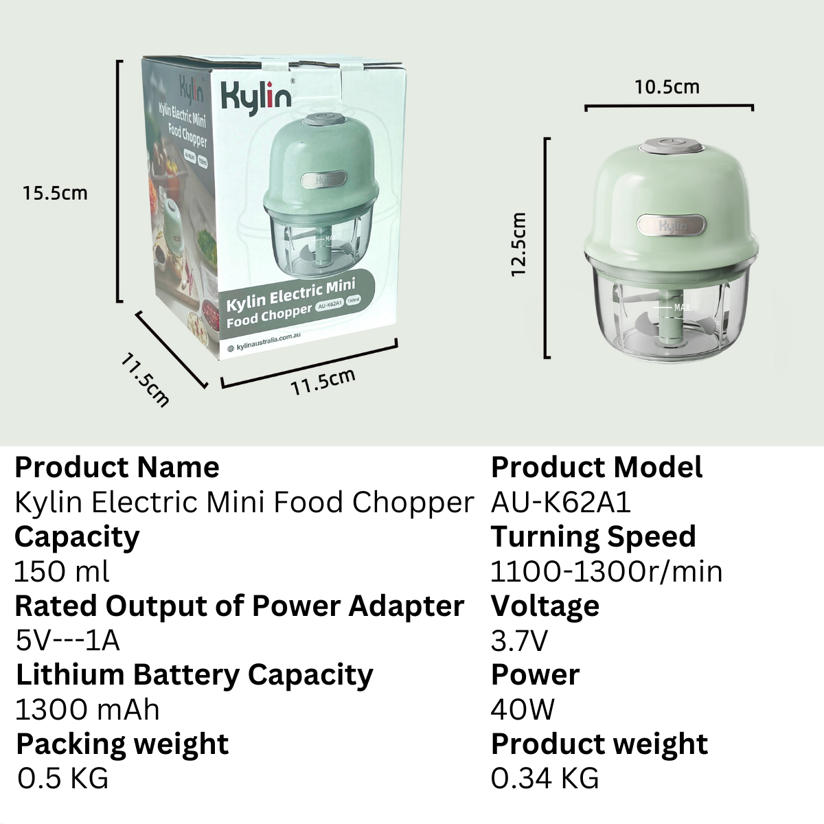 Kylin?lectric?ini?ood?hopper?50ml AU-K62A1