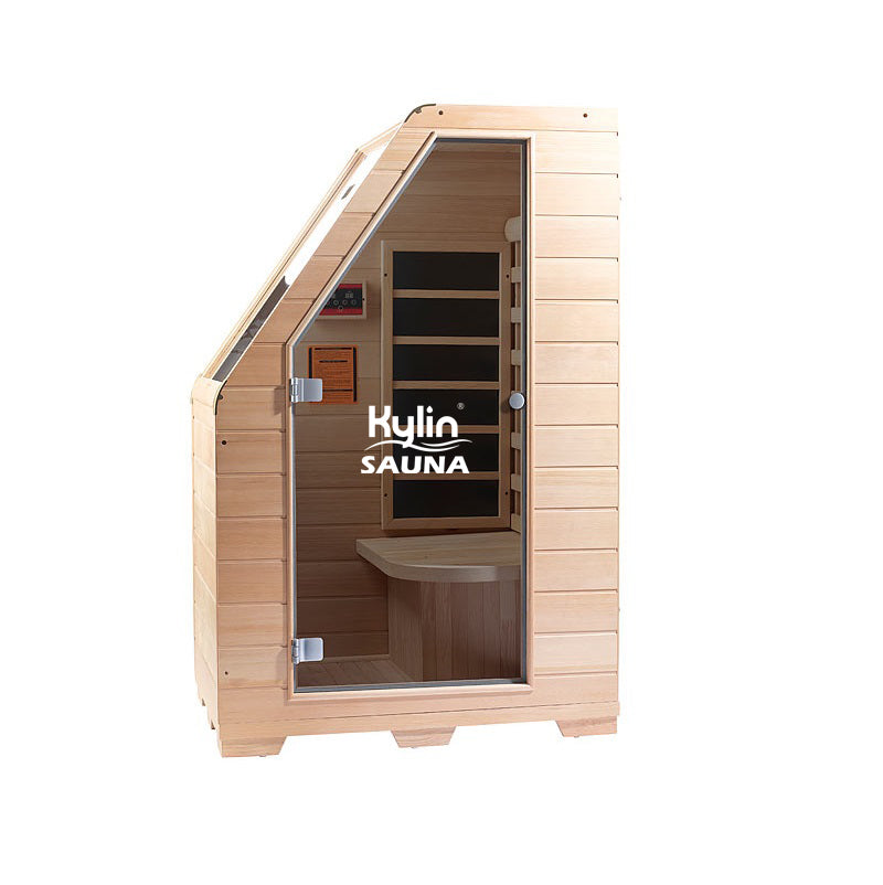 Kylin Compact Carbon Fibre Infrared Sauna 1 Person Mini Home Sauna Room KY-1D6