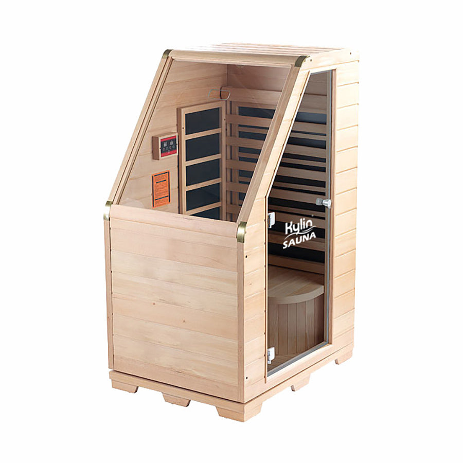 Kylin Compact Carbon Fibre Infrared Sauna 1 Person Mini Home Sauna Room KY-1D6