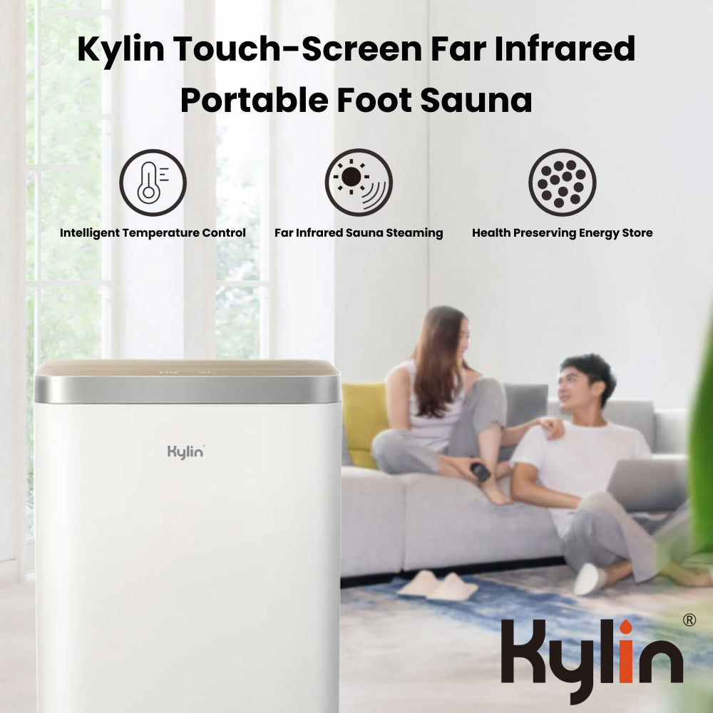 Kylin Touch-Screen Far Infrared Portable Foot Sauna With Sliding Top FBB-L3200