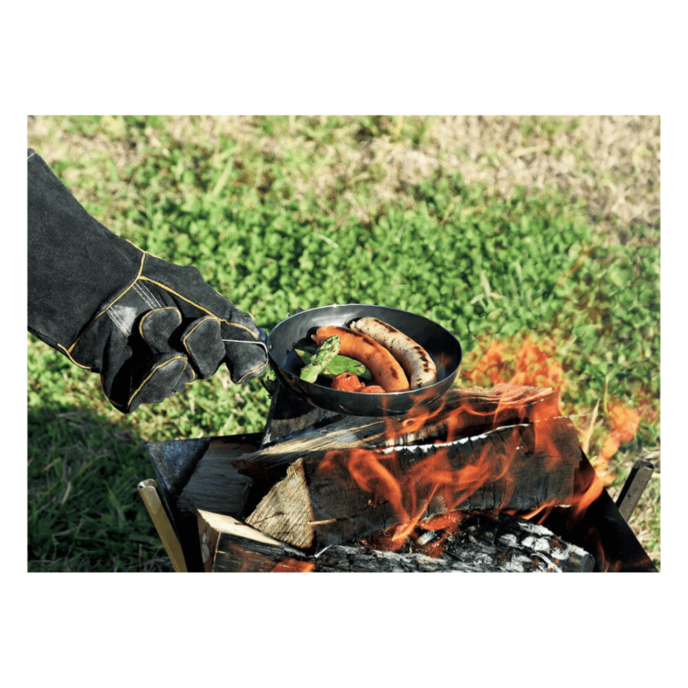 Yokoyama Camping Iron Frying Pan Black - 18cm