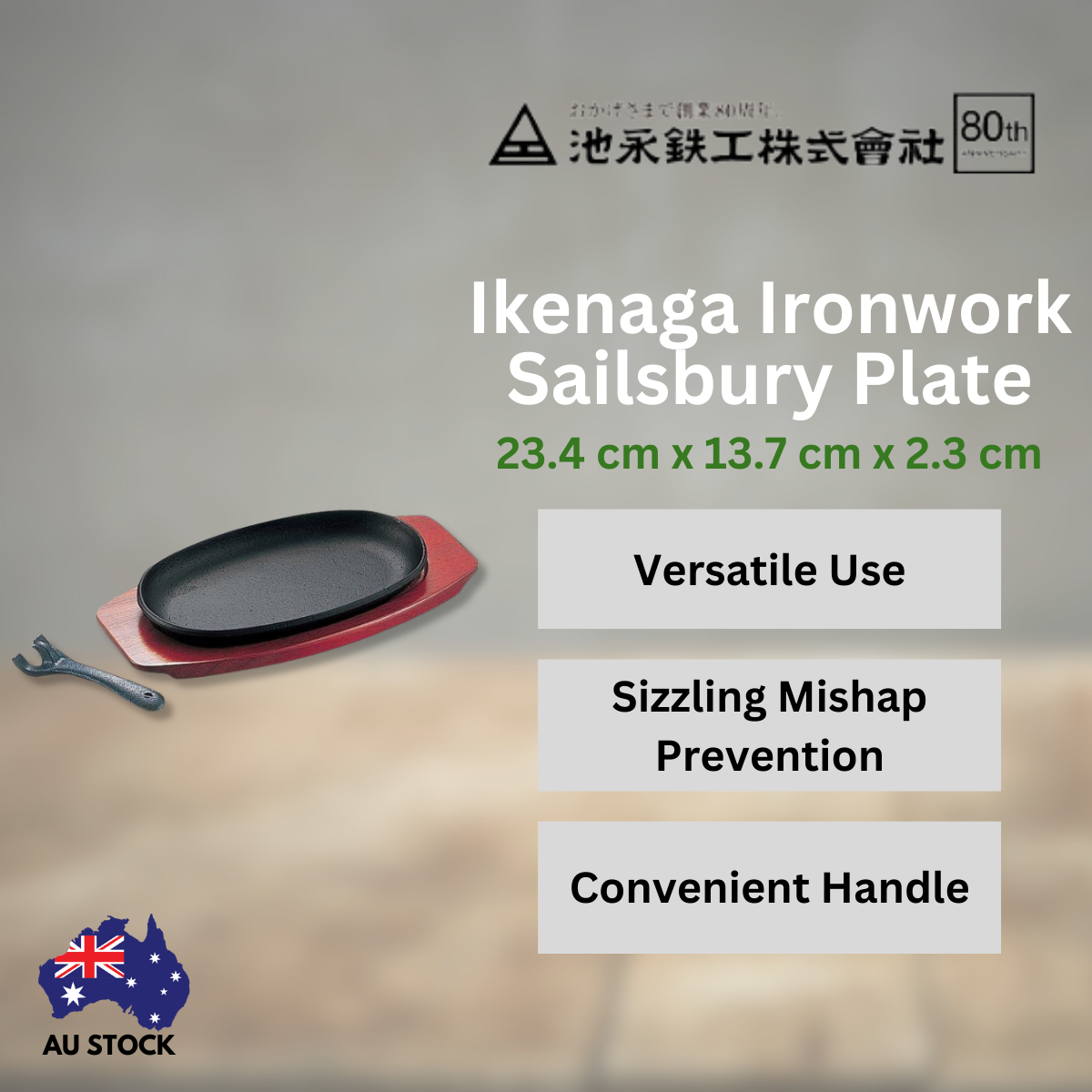 Ikenaga Ironwork Salisbury Steak Plate