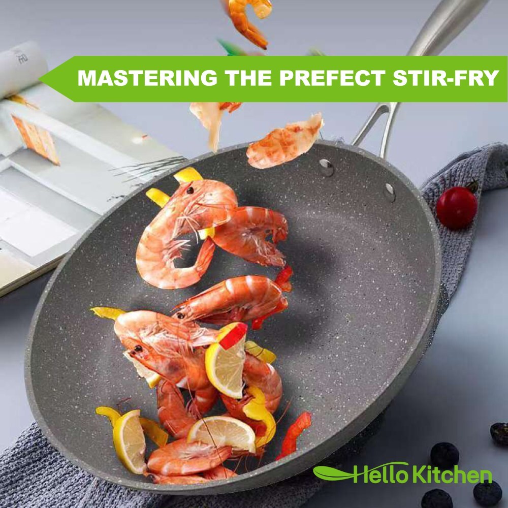 Hello Kitchen Non-stick Marble Frypan 28cm