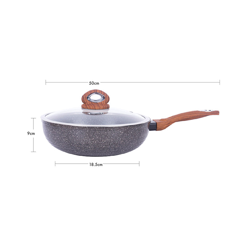 Justcook 30cm JSHS-IH4930C-1 Marble Wok Stir fry Pan