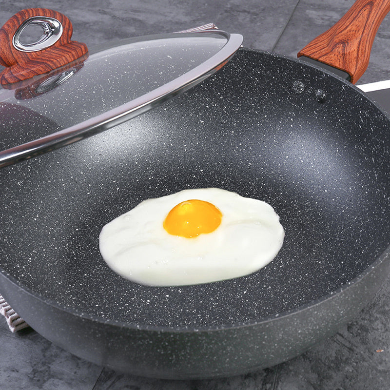 Justcook 30cm JSHS-IH4930C-1 Marble Wok Stir fry Pan