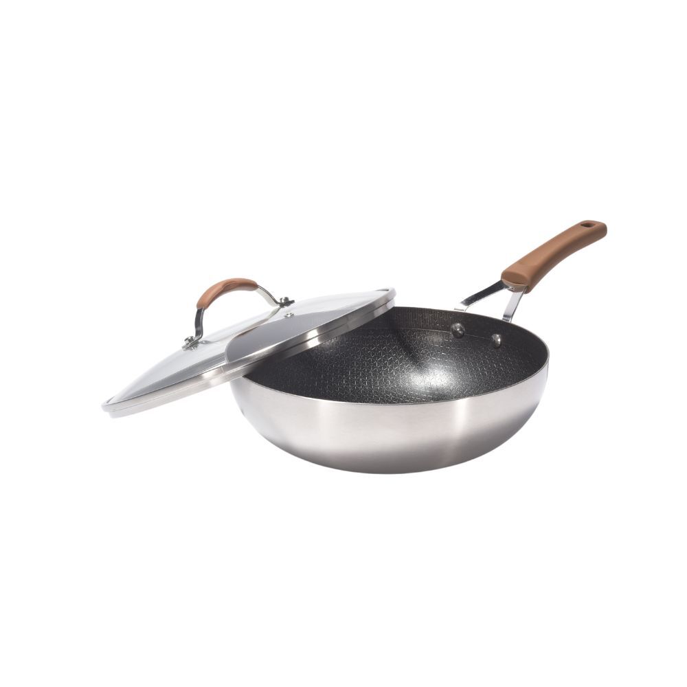 stainless steel wok
