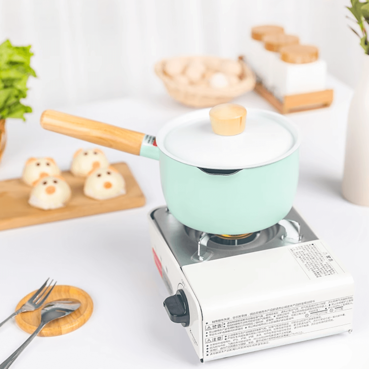 Justcook 16cm JSHS-IH1916-2 Milk Pot Green