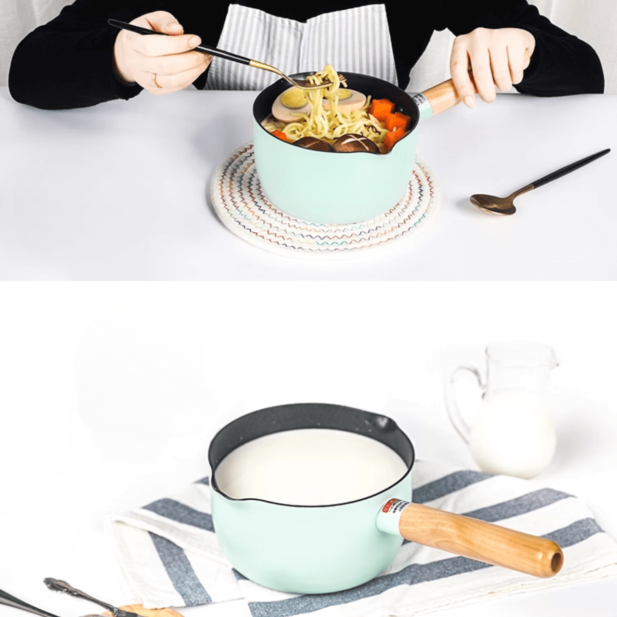 Justcook 16cm JSHS-IH1916-2 Milk Pot Green