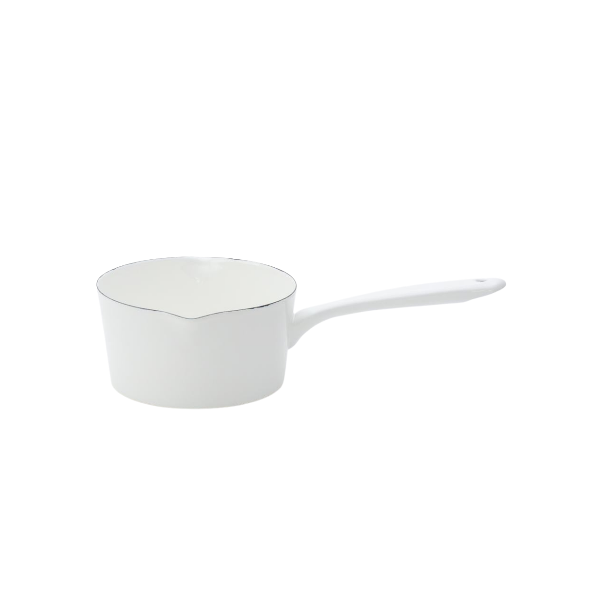Toyohoro Pure Enamel Milk Pot - 15 cm White