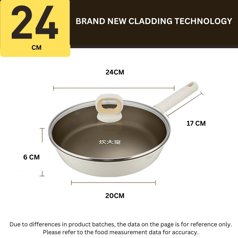 Cooker King White Titanium Fry Pan 24cm